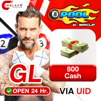 8 Ball Pool (GL) - 800 Cash 34.99$ Top up UID By Inblackm Open 24 hr.