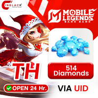 Mobile Legends: Bang Bang (TH) - 514 Diamonds Top up UID By Inblackm Open 24 hr.