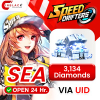 Garena Speed Drifters (SEA) - 3,134 Diamonds - Top up UID By Inblackm Open 24 hr.