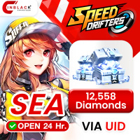 Garena Speed Drifters (SEA) - 12,558 Diamonds - Top up UID By Inblackm Open 24 hr.
