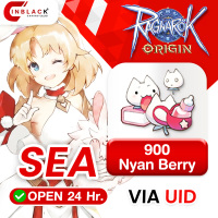 Ragnarok Origin (SEA) - 900 Nyan Berry - 19.99$ Top up UID By Inblack Open 24 hr.