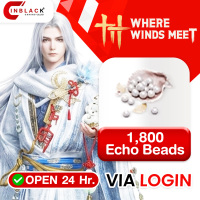 Where Winds Meet - 1800 Echo Beads - 29.99$ Top up Via Login by Inblackm open 24 hr.