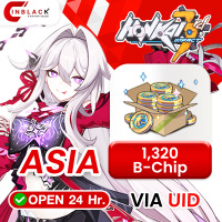 [INSTANT] Honkai Impact 3 (ASIA) - 1320 B-Chips Top up UID By Inblackm open 24 hr.