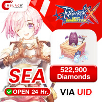 Ragnarok X (SEA) - 522900 Diamonds (52290 x 10) Top up UID By Inblack Open 24 hr.