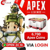Apex Legends - 6,700 Apex Coins  59.99$ Top up Via Login By Inblackm Open 24 hr.