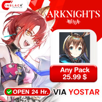 Arknights - Any Pack 25.99 $ Top Up VIA Yostar By Inblack Open 24 hr.