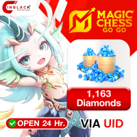 [INSTANT] Magic Chess: Go Go - 1163 ( 1007+156 ) Diamonds - via UID by Inblackm open 24 hr.