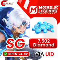 Mobile Legends: Bang Bang (Singapore) -  7502 Diamonds Top up UID By Inblackm Open 24 hr.