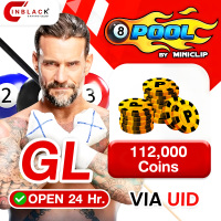 8 Ball Pool (GL) - 112000 Coins 6.99$ Top up UID By Inblackm Open 24 hr.