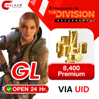 [INSTANT] The Division Resurgence (GL) - 8400 Premium Credits 99.99$ Top up UID By Inblackm Open 24 hr.