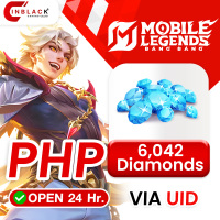 [INSTANT] Mobile Legends: Bang Bang (Philippines) - 6042 Diamonds Top up UID By inblack Open 24 hr.