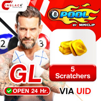 8 Ball Pool (GL) - 5 Scratchers 1.99$ Top up UID By Inblackm Open 24 hr.