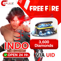 Free Fire (Indo Only) - 3600 Diamonds Top up UID By Inblackm Open 24 hr.