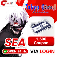 Tokyo Ghoul: Awakening (SEA)- 1500 Coupon 14.99$ Top up Via Official LOGIN By Inblack Open 24 hr.