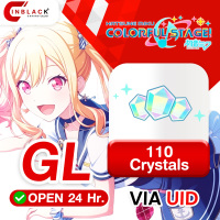 [INSTANT] Hatsune Miku: Colorful Stage (GL) - 110 Crystals - Top up UID By Inblack Open 24 hr.