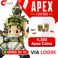 Apex Legends - 4,350 Apex Coins  39.99$ Top up Via Login By Inblackm Open 24 hr.