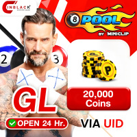 8 Ball Pool (GL) - 20000 Coins 1.99$ Top up UID By Inblackm Open 24 hr.