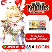 Seven Knight Re:Birth - Daily Ruby Support (28 Days) (6.99$) Top Up Via LOGIN By Inblackm Open 24 hr.