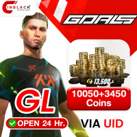 GOALS (GL) - 10050+3450 Coins Top up UID By Inblackm Open 24 hr.