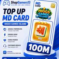 KARTU HU (100M) UNGU CHIP HIGGS DOMINO ISLAND / HIGGS GAMES ISLAND HDI HGI (BUKA 24 JAM) PENGIRIMAN INSTANT 1 MENIT *SHOPGAMERS13*