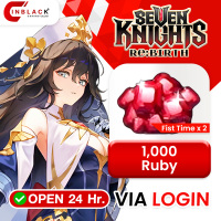Seven Knight Re:Birth - 1000 Ruby ( Fist Time x 2 )(19.99$) Top Up Via LOGIN By Inblackm Open 24 hr.