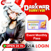 DARK WAR SURVIVAL - Event Monthly Pass ( 9.99$ ) pack VIA LOGIN BY INBLACKM open 24 hr.