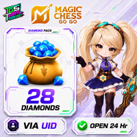 Magic Chess: Go Go【NOT support MY】- 28 Diamonds -Fast Delivery-Open 24 hr - UID