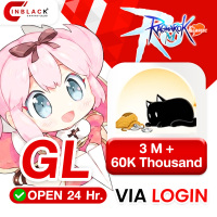Ragnarok M: Classic Global - 3 M + 60K Thousand 4.99$ Top up via LOGIN By Inblackm Open 24 hr.