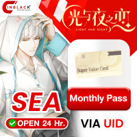Light and Night (SEA) - Monthly Pass Top up UID By Inblackm Open 24 hr.