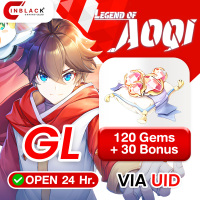 Legend of Aoqi (GL) - 120 Gems+ and 30 Bonus (1.99$) Top up UID By Inblackm Open 24 hr.