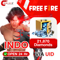 Free Fire (Indo Only) - 21870 Diamonds Top up UID By Inblackm Open 24 hr.