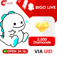 Bigo live - 2000 Diamonds Top up UID By Inblackm open 24 hr.