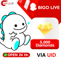 Bigo live - 5000 Diamonds Top up UID By Inblackm open 24 hr.