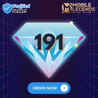 [Instant MLBB] Mobile Legends 190 Diamonds (IDN❌, MY❌, SG❌, PH❌,RU❌) (Actually 191)
