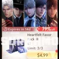 Love and Deepspace - Heartfelt Favor Pack III $5 (LOGIN METHOD) **Need Account & Password to login**
