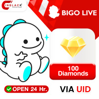 Bigo live - 100 Diamonds Top up UID By Inblackm open 24 hr.