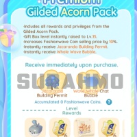 Heartopia - Premium Gilded Acorn Pack - Battle Pass $11 (LOGIN METHOD) **Need Account & Password to login**