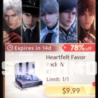 Love and Deepspace - Heartfelt Favor Pack IV $10 (LOGIN METHOD) **Need Account & Password to login**