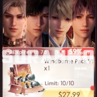 Love and Deepspace - Windborne Pack VI $28 (LOGIN METHOD) **Need Account & Password to login**