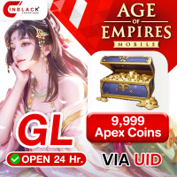 [INSTANT] Age of Empires Mobile (GL) - 9999 Apex Coins ( For All ID ) - 99.99$ Top up UID By Inblack Open 24 hr.