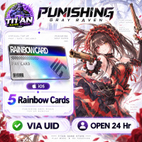 Punishing: Gray Raven {IOS} - 5 Rainbow Cards - FAST DELIVERY-Open 24 hr - UID