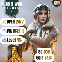 ‎[GOLD] War War Heroes (VVVVH WW II) — 80500 Gold Bars (Level 45+) — Fast Delivery — Open 24/7 — Via UID by ZeanaBMarket ‎