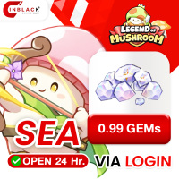 Legend of Mushroom : SEA 0.99 GEMs Top up Via Official LOGIN by Inblackm open 24 hr.