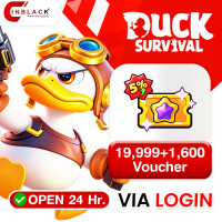 Duck Suvival - 19999+1600 Voucher 199.99$ Top up Official LOGIN By Inblackm Open 24 hr.