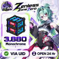 Zenless Zone Zero (GL) - 3280 + 600 Monochrome - Open 24 hr - UID
