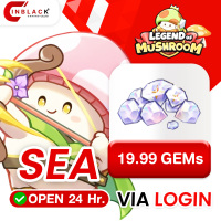 Legend of Mushroom : SEA 19.99 GEMs Top up Via Official LOGIN by Inblackm open 24 hr.