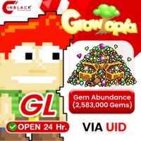 Growtopia (GL) - Gem Abundance	 (2,583,000 Gems) Player ID by Inblackm open 24 hr.