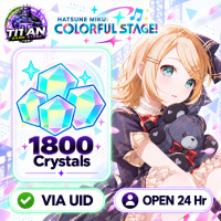 Hatsune Miku: Colorful Stage (GL) - Crystals 1800 - Open 24 hr - UID