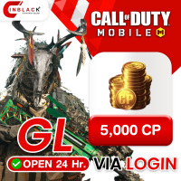 Call of Duty: Mobile(GL) - 5000 CP 49.99$ Top up Via LOGIN By Inblack Open 24 hr.