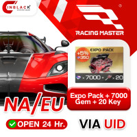 Racing Master (NA/EU) - Expo Pack + 7000 Gem + 20 Key	 - Top up UID by Inblackm open 24 hr.
